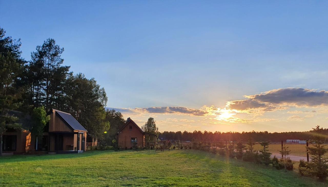 Domki Letniskowe Lesne Spa Borsk Nad Jeziorem Wdzydzkim Basen Sauna Balia Bagian luar foto