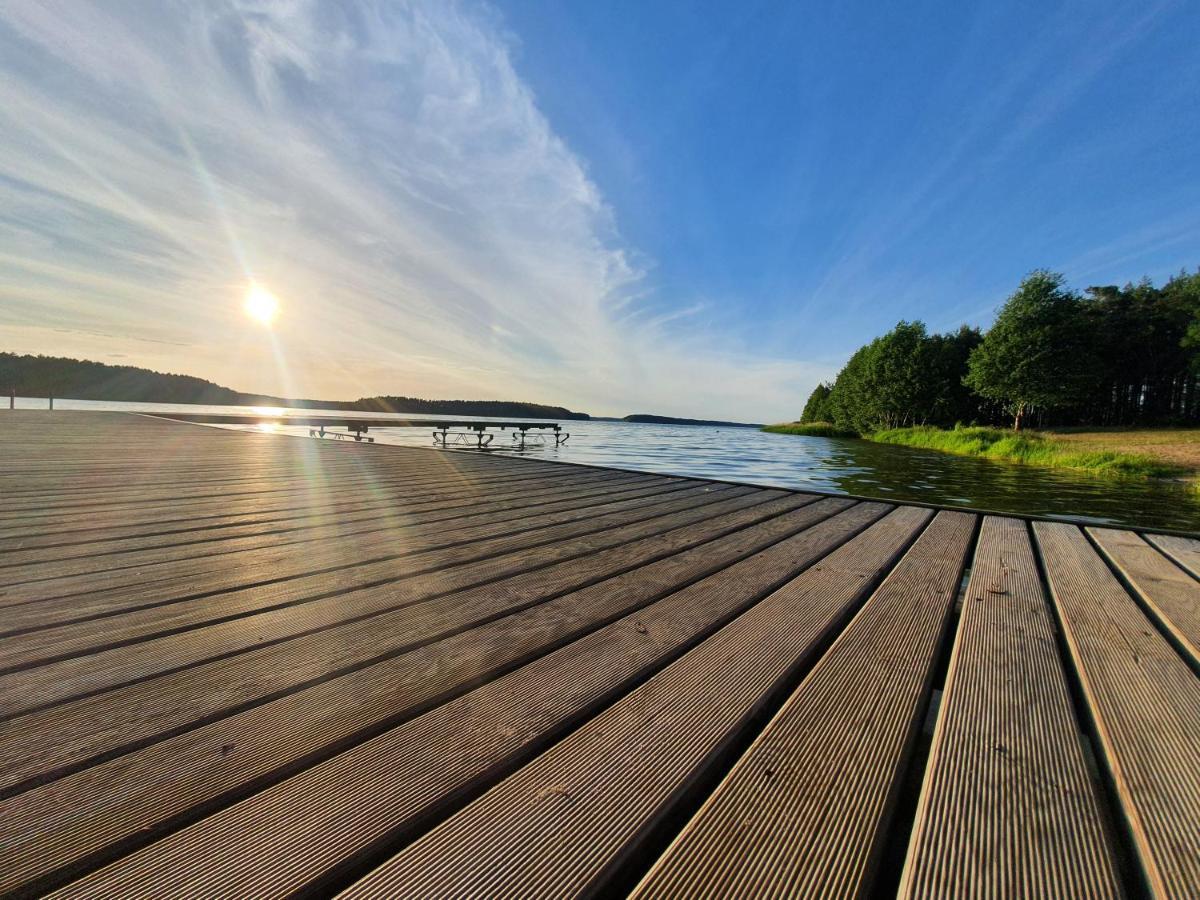 Domki Letniskowe Lesne Spa Borsk Nad Jeziorem Wdzydzkim Basen Sauna Balia Bagian luar foto