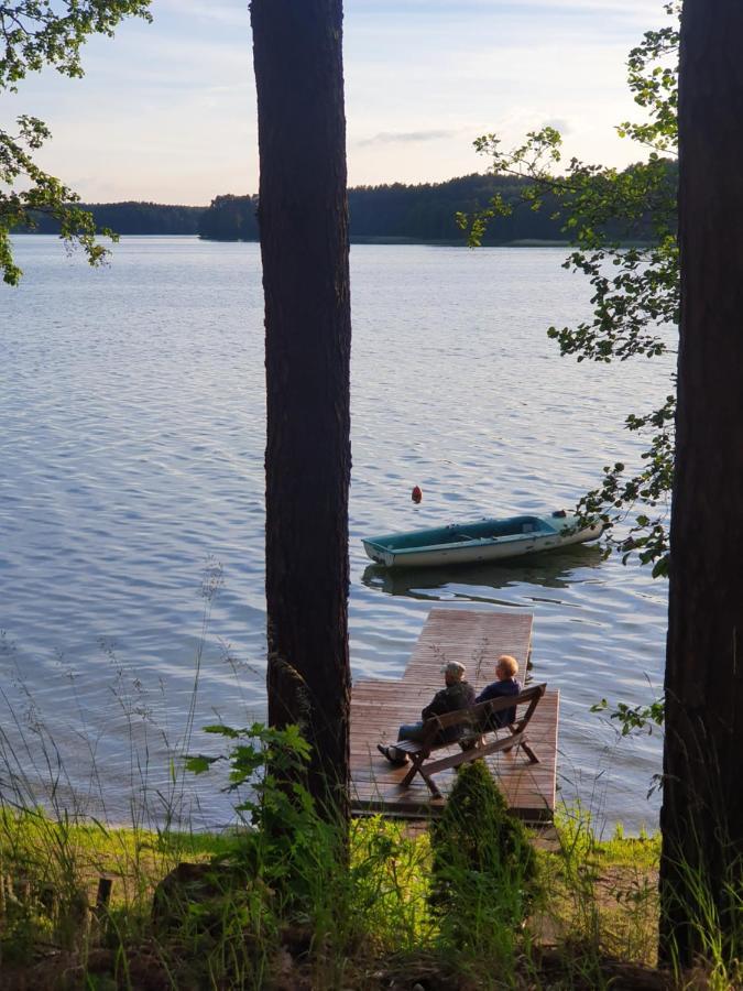 Domki Letniskowe Lesne Spa Borsk Nad Jeziorem Wdzydzkim Basen Sauna Balia Bagian luar foto