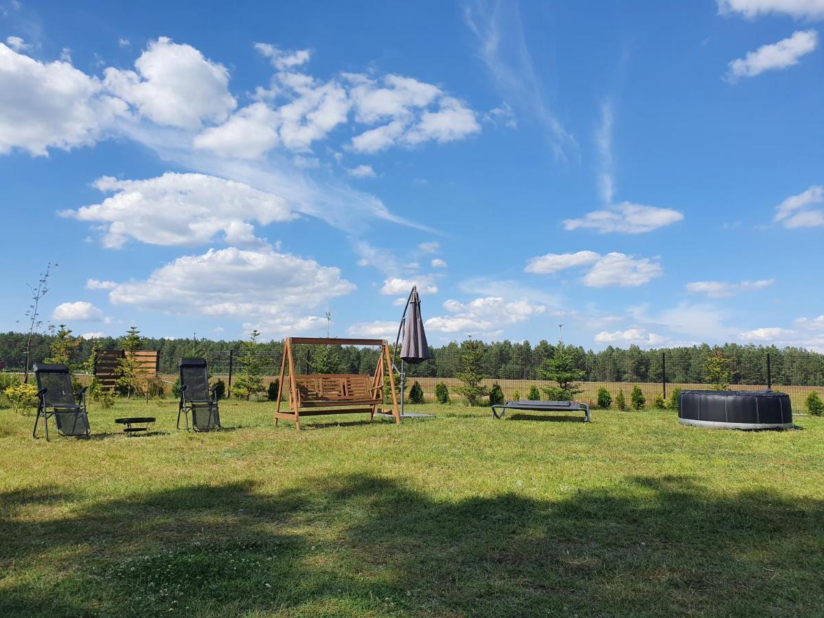 Domki Letniskowe Lesne Spa Borsk Nad Jeziorem Wdzydzkim Basen Sauna Balia Bagian luar foto